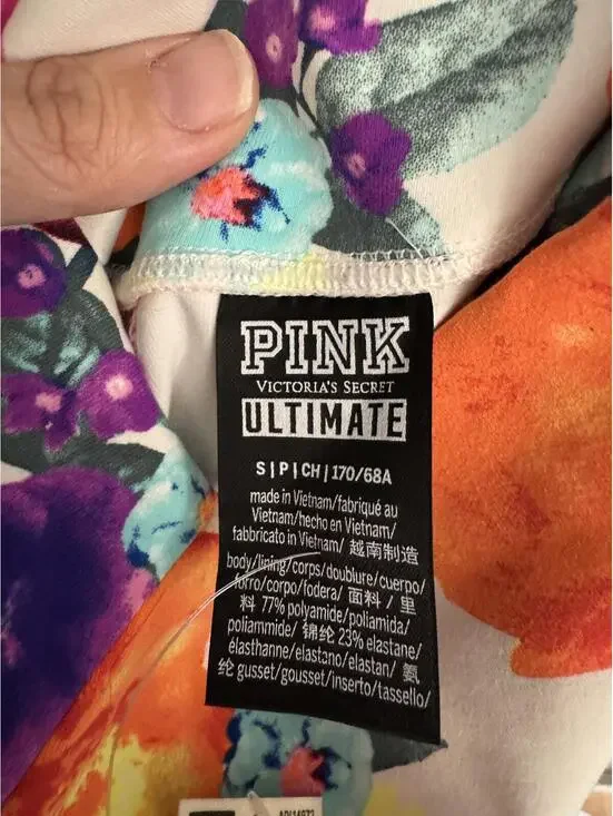 Victoria’s Secret PINK Floral High Waist Ultimate 7/8 Leggings NWT Size Sm - Picture 7 of 8